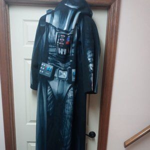 STAR WARS Comfy Throw Blanket with Sleeves, Appox 70 Inches Darth Vader W/ Mask